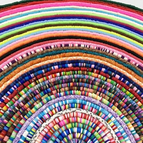 4mm Color Polymer Clay Beads Slices for Girls Bracelet Making Diy Necklace&Bracelet Accessories