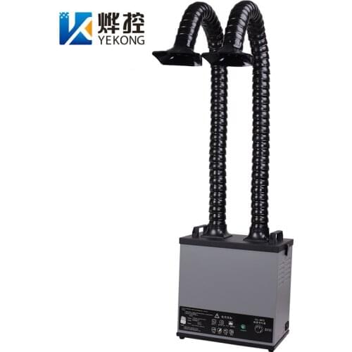Portable Double Arms Soldering Fume Extractor For Soldering Iron