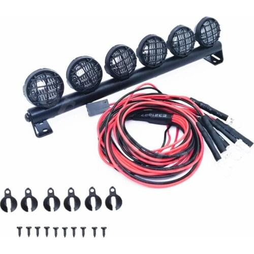 RC Cars 4 LED 5 LED 6 LED Multi Function Ultra LED Light Bar Lamp 5 Modes Aluminum 1/10 1/8 Rock Crawler Axial Tamiya D90 SXC10