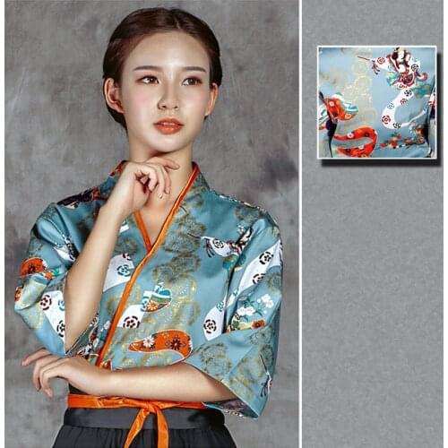 Sushi Chef Kimono Clothing+Wide Leg Pants Uniform High Quality Japanse Sushi Greeter Work Uniforms Hotel Waitress Work Wear