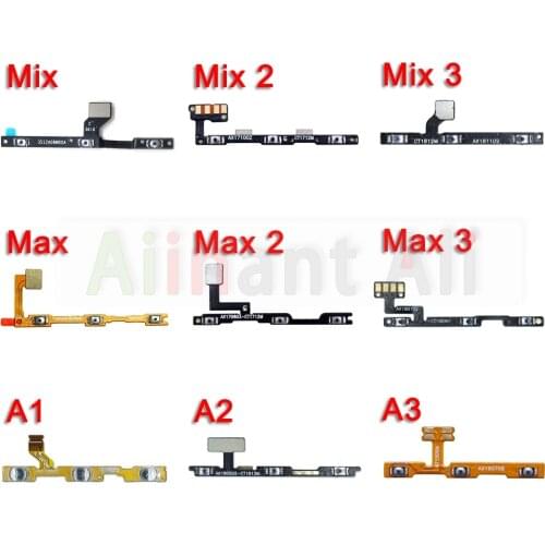 Side Switch Volume Button On-Off Key Power Flex Cable For Xiaomi Mi Note Max Mix 2 2s 3 F1 A3 A2 A1 Lite Pro Power Flex