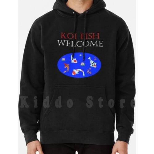 Koi Asia Japan Fish Welcome Lovers hoodies long sleeve Koi Fish Sakura Lotus Temple Rose Welcome Lovers Japan Asia