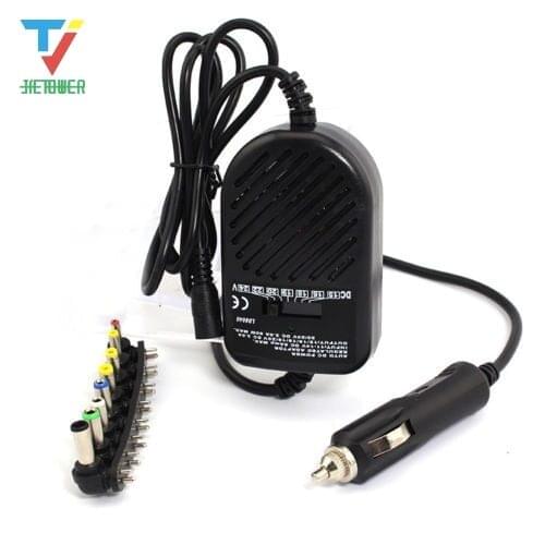 10pcs/lot Universal DC 80W Car Auto Charger Power Supply Adapter Set For Laptop Notebook with 8 detachable plug