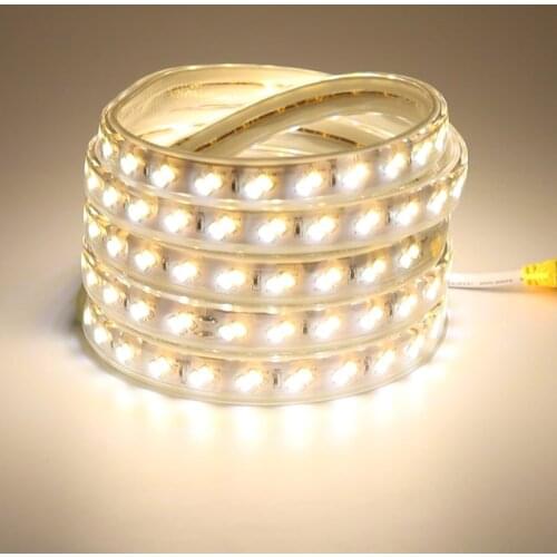 Waterproof LED Flex Strip 220 Volt Tape for Bedroom Kitchen Office Hotel Shopping Mall Plaza Lights Lighting 5m 15m 20m 50m 100m