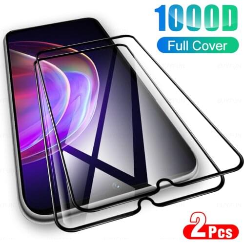 2Pcs Full Cover Tempered Glass Protective For VIVO V21 Glasses Screen Protector Glas For V 21 6.44" 2021 Phone Protection Film