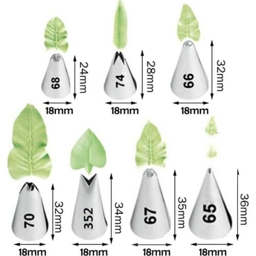 1pc Leaves Cream Metal Tips Stainless Steel Icing Piping Nozzles Leaf Cake Cream Decorating Cupcake Pastry Tools