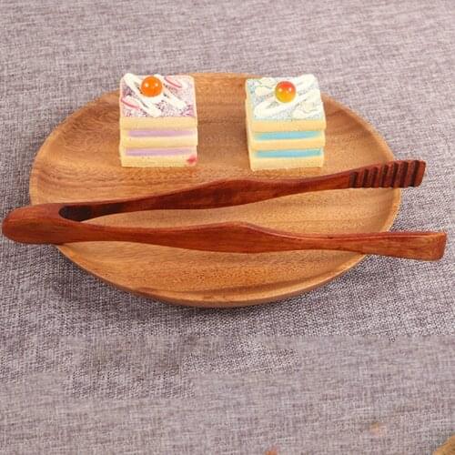 1Pc Cooking Kitchen Tongs Salad Bacon Steak Bread Cake Wooden Clip Home Kitchen Utensil Food BBQ Tool Kitchenware Kitchen Tools