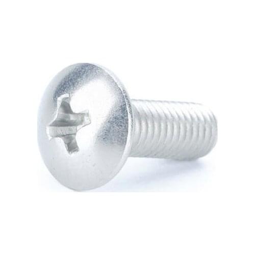 10pcs M5/M6 phillips head truss mushroom screws metre bolts umbrella head screw 6061 aluminum alloy