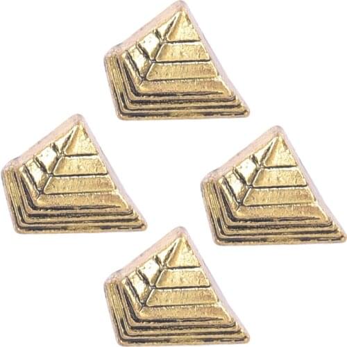 F469 Hot Selling 20pcs/lot Gold Egyptian Pyramids Charms Fit Floating Glass Alloy Lockets MF08#(Free Shipping)