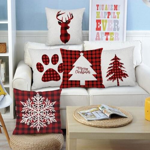 202 Designs Christmas Pillow Case Santa Claus Christmas Tree Pillow Case Colorful Pillow Cover Home Sofa Car Decor Cushion