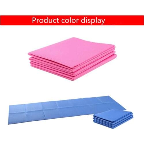 4MM folding PVC yoga mat 173cm*61cm pvc thick professional non-slip yoga blanket fitness blanket, sweat-absorbing, easy to store