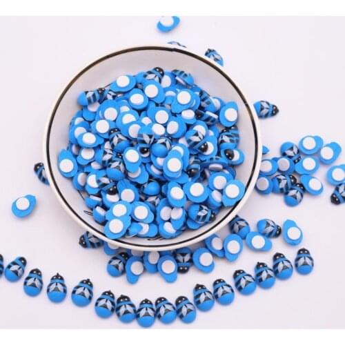 50/100pcs Red Wooden Bee Self-Adhesive Sticker 9*12mm Handicrafts Refrigerator Wall Window Decoration DIY Wedding Party Supplies