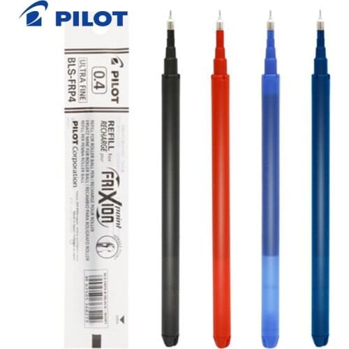 8Pcs/Lot PILOT BLS-FRP4 Gel Pen Refill 0.4MM Original Suitable for PILOT Erasable Pen LF-22P4 Office& School Supplies