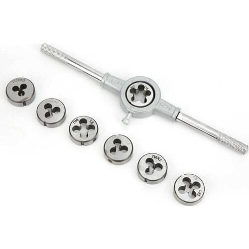 8PCs Die Hinge Set Wrench Manual Tapping Hand Tool Hardware Accessory Metric Alloy Steel Hand Tools