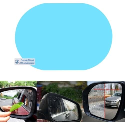 Car Rear View Mirror Rainproof Film Anti-Fog Clear Protective Sticker Anti-Scratch Waterproof Mirror Window Film for Car Mirrors