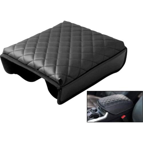 Car Center Console Pad PU Leather Car Armrest Seat Box Cover Protector for Ford Explorer SUV 2011-2019