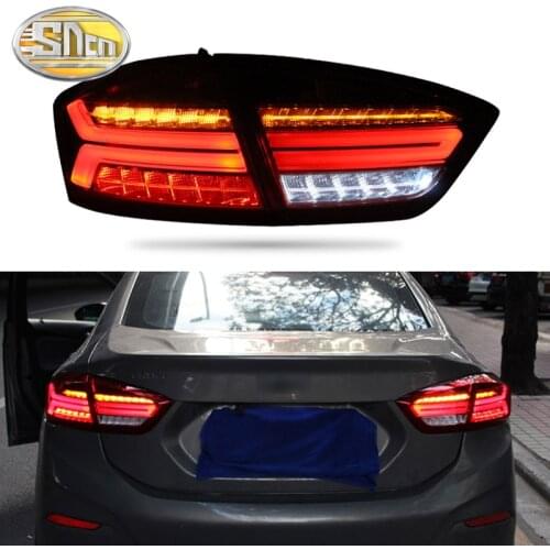 Car LED Taillight Tail Light For Chevrolet Cruze 2017 2018 Rear Running Light + Brake Light + Reverse Lamp + Dynamic Turn Signal