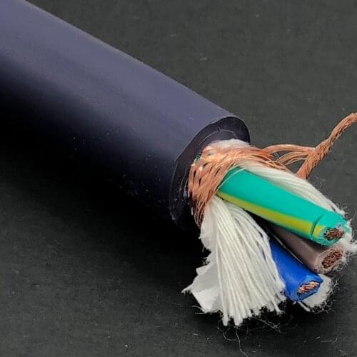 Oxygen Free Copper Bulk Power Cable Braiding Shielding (Sell Per 0.5m) for DIY Amplifier CD Player Home Theater