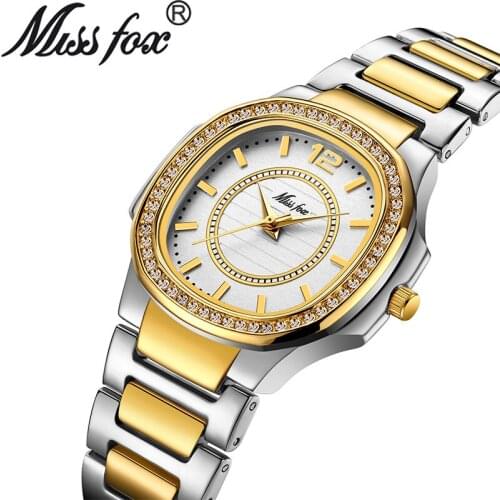 Luxury Brand Diamond Watch For Women Ladies Gold Square Jetstone Watch Analog Quartz Unique Female Waterproof Watch
