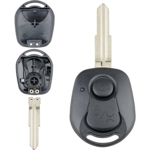 2 Buttons Car Key Fob Case Shell Replacement Remote Cover Car Key Accessories Fit for SSANGYONG ACTYON KYRON REXTON
