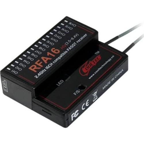Cooltech RFA16 16ch Futaba Fasst SBUS Compatible Receiver for 6EX 7C 8FG 10CG 12FG 14MZ 14SG 18MZ
