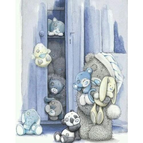 DIY Little bear doll 5D diamond embroidery crafts home decor wall painting mosaic full square diamond painting full Round FG1147