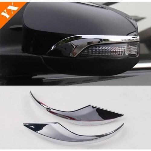 For Toyota C-HR CHR 2017 2018 2019 2020 ABS Carbon/Chrome Car Decoration Rearview Side Door turning Mirror Cover Trim 2pcs