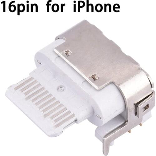 10pcs Type C 16 Pin Female Socket Connector USB 3.1 For iPhone Horizontal Height 1.4 High Current Fast Charging Seat European