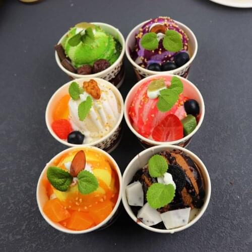 Artificial dessert model ice cream cake props window decoration fake cake simulation food cream cup cake