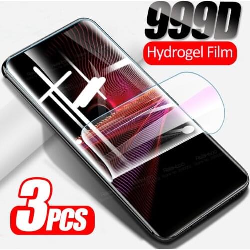 3pcs Curved Hydrogel Film For Sony Xperia 1 III 10 Plus 5 II 1III 1II 10III 10II 5III 5II 10Plus Pro Screen Protector Not Glass