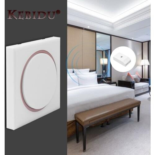 Kebidu Wireless 433MHz 86 Wall Panel RF Remote Control Switch AC 220V Led Light Bulb Receiver For Lamp Switches Smart Home