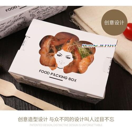 To-go boxes with PVC Clear window /take out packing Macaroon cake Box /Biscuit snack packaging /Chocolates box 100pcs/set