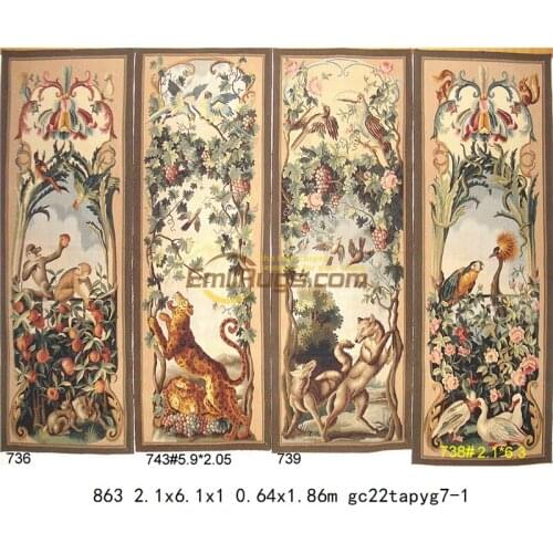 Gobelin tapestry handmade tapestry landscape handmade hanging wall tapestry macrame forest tapestry big tapestry