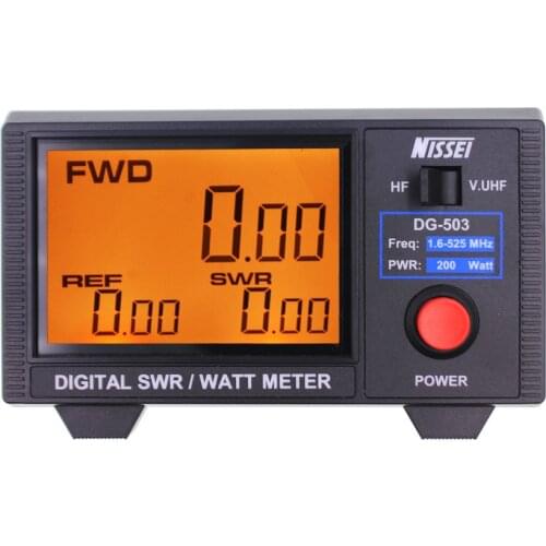 NISSEI DG-503 1.8-525 Mhz short wave UV standing wave power meter SWR meter, digital power meter