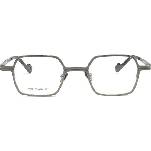 2021 Women Pure Titanium Glasses Frames Men Square Eyeglasses Frames Optical Metal Light Eyeglass Frames Blue Red Prescription