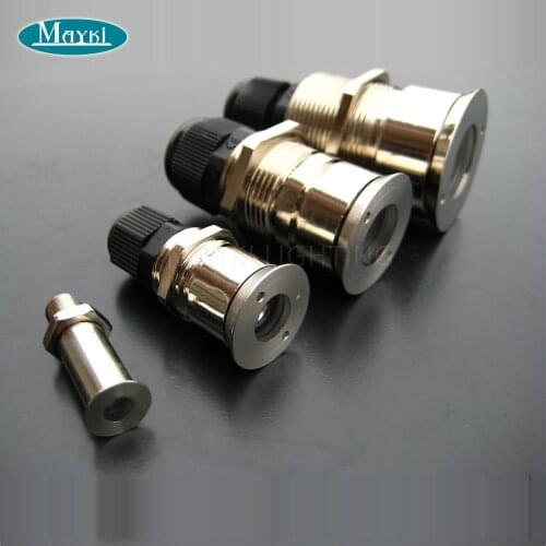 Maykit Fiber Optic Buried End Fixture For Pool Star Sky Light Made Crystal And Stainless, 10pcs/Bag