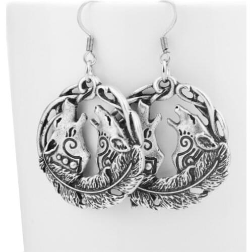 1pair Couple Wolf Earring Jewelry Vintage Women Earring Gift