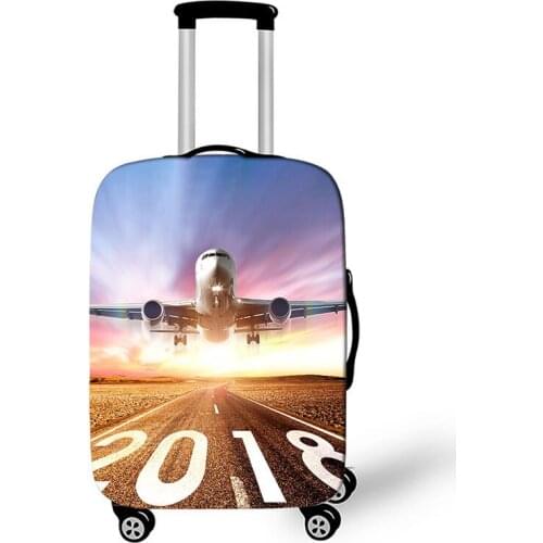 Flight Travel Luggage Protective Cover Suitcase Case Cover Travel Accessories Elastic Luggage Cover Apply to 18-32inch Suitcase