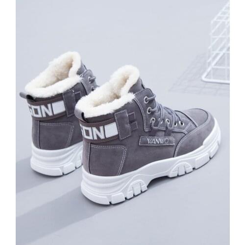Women Winter Snow Boots 2020 New Fashion Style High-top Shoes Casual Woman Waterproof Warm Woman Female High Quality White Black