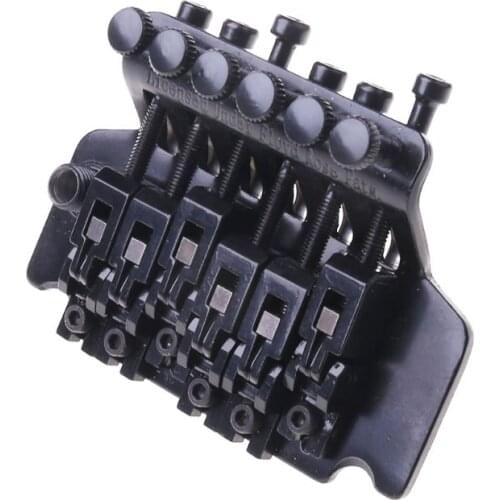 1 Set Black Tremolo Bridge Double Locking System Pulled Electric Guitar Strings Bridge Guitar Parts For Floyd Rose Lic I N0PC