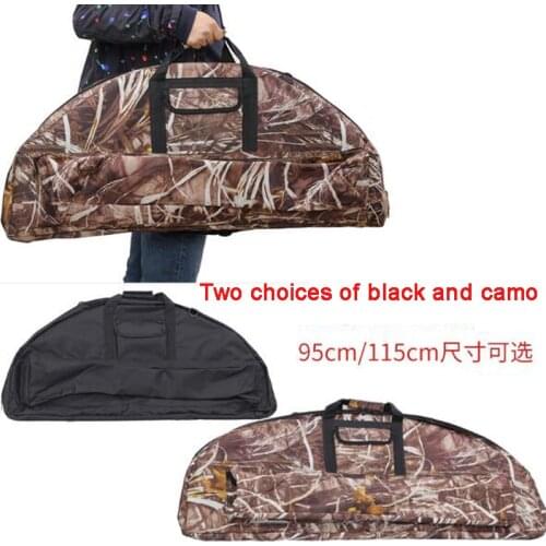 Archery Bow Bag Padded Layer Foam Bow Holder Arrow Tube Camouflage 95/115x45cm Case Arcoe Flecha Hunting Shooting Accessories