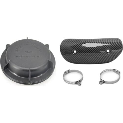 Exhaust Pipe Heat Shield Insulation Board ​with Head Lights Dust Cap Cover Dust for Hyundai Tucson 2005-2009