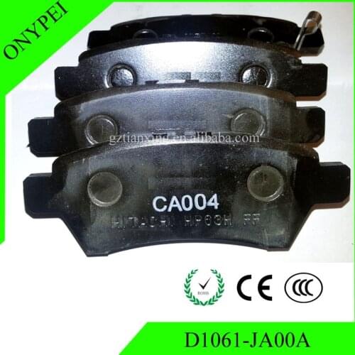 High Quality D1061-JA00A Front Brake Pads For NISSAN ALTIMA 2007 2008 2009 2010 Part Number D1061JA00A
