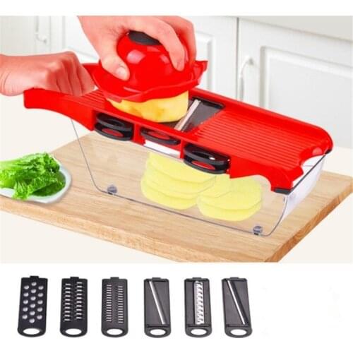 1PC Upgraded 7 Blades Mandoline Slicer Manual Vegetable Cutter Salad Maker Patato Onion Cutter Kitchen Accessories Gadget QA 074