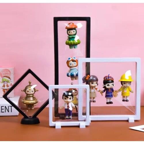 Top PET Membrane Earring Ring Necklace Display Holder Gift Packaging Box Protect Jewellery Stone Floating Presentation Organizer