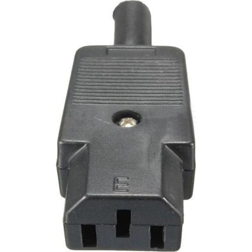 5PCS IEC 320 C13 Female Plug Adapter 3pin Socket Power Cord Rewirable Connector