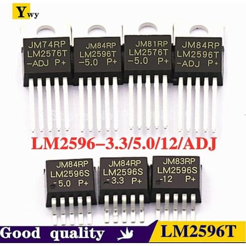 10pcs LM2596T-5.0 LM2596T-3.3 LM2596T-12 LM2596T-ADJ Voltage Regulators 3A TO-220 LM2596-3.3/5.0/12/ADJ