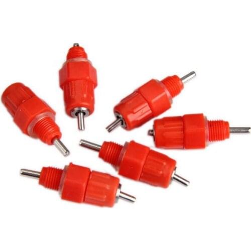 500 PCS Chicken nipple drinkers Red Ball nipple Chicken feeder Hanging drinking cup Chicken Equipment