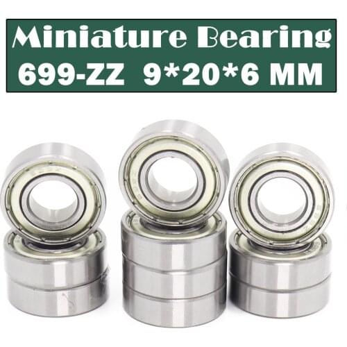 699ZZ Bearing ABEC-1 10PCS 9x20x6 mm Miniature 699Z Ball Bearings 619/9ZZ Balinera 699 ZZ