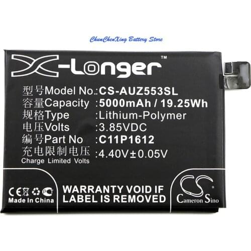 Cameron Sino 5000mAh Battery C11P1612 for Asus ZE553KL, ZenFone 3 Zoom, ZenFone 3 Zoom Dual SIM LTE, Zenfone 3 Zoom S